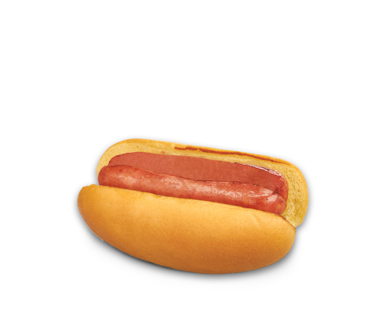 plain hot dog